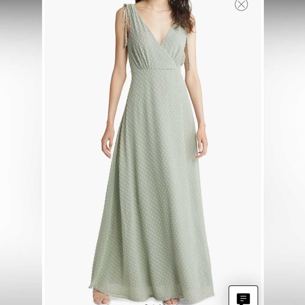 Romantic Possibilities Swiss Dot Maxi Dress